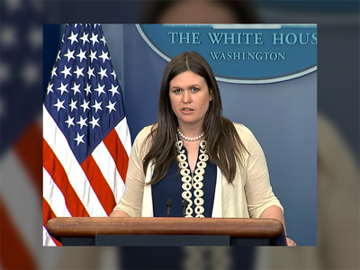 Press Secretary Sarah Sanders Tweets "Honored To Work For POTUS"
