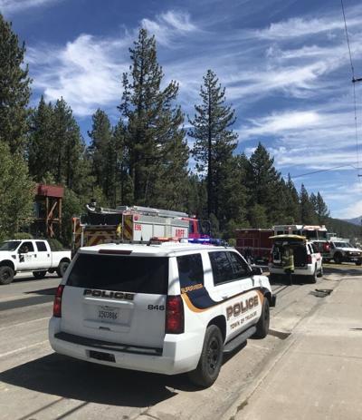 Truckee Police, Fire Respond to Punctured Gas Line