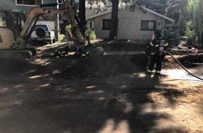 Fire Crews Secure Severed Gas Line in South Lake Tahoe