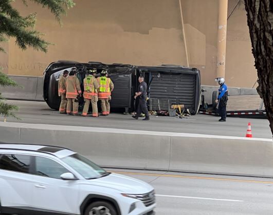 Rollover crash, I-80