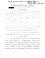 Criminal complaint for Cole Allen