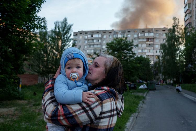 Kyiv under Russian aerial attack, in photos