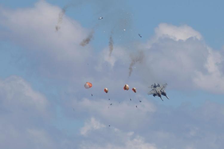 APTOPIX Air Show Planes Collide