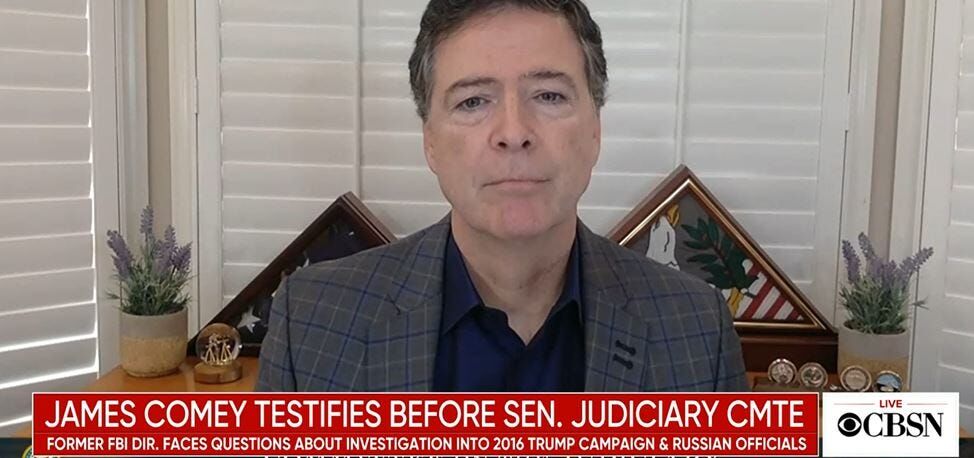 Former FBI Director Comey Appears for Russia Probe Hearing