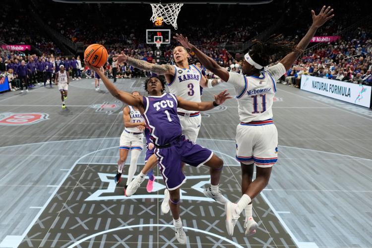 APTOPIX B12 TCU Kansas Basketball