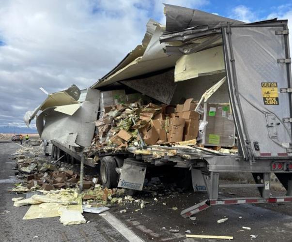 Eureka County semi truck crash