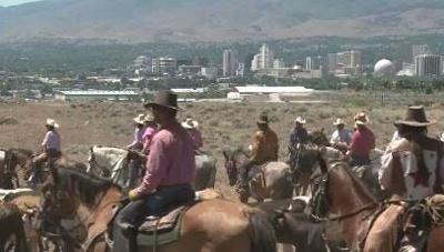 Reno Rodeo Cattle Drive Rides Into Town