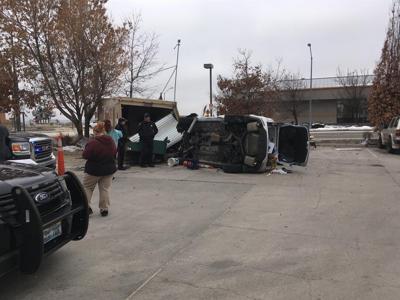 Minor Injury Rollover Crash at Northtowne Lane Chevron