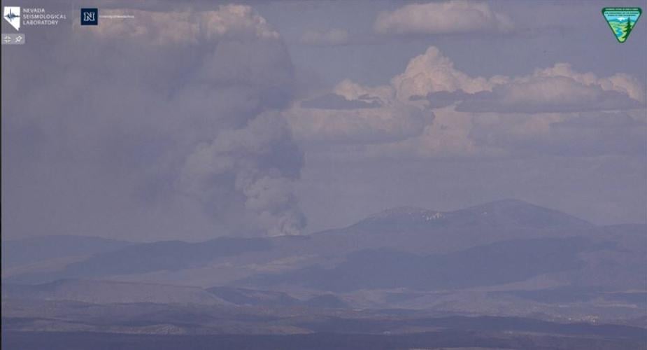 Smoke from Summit Creek Fire