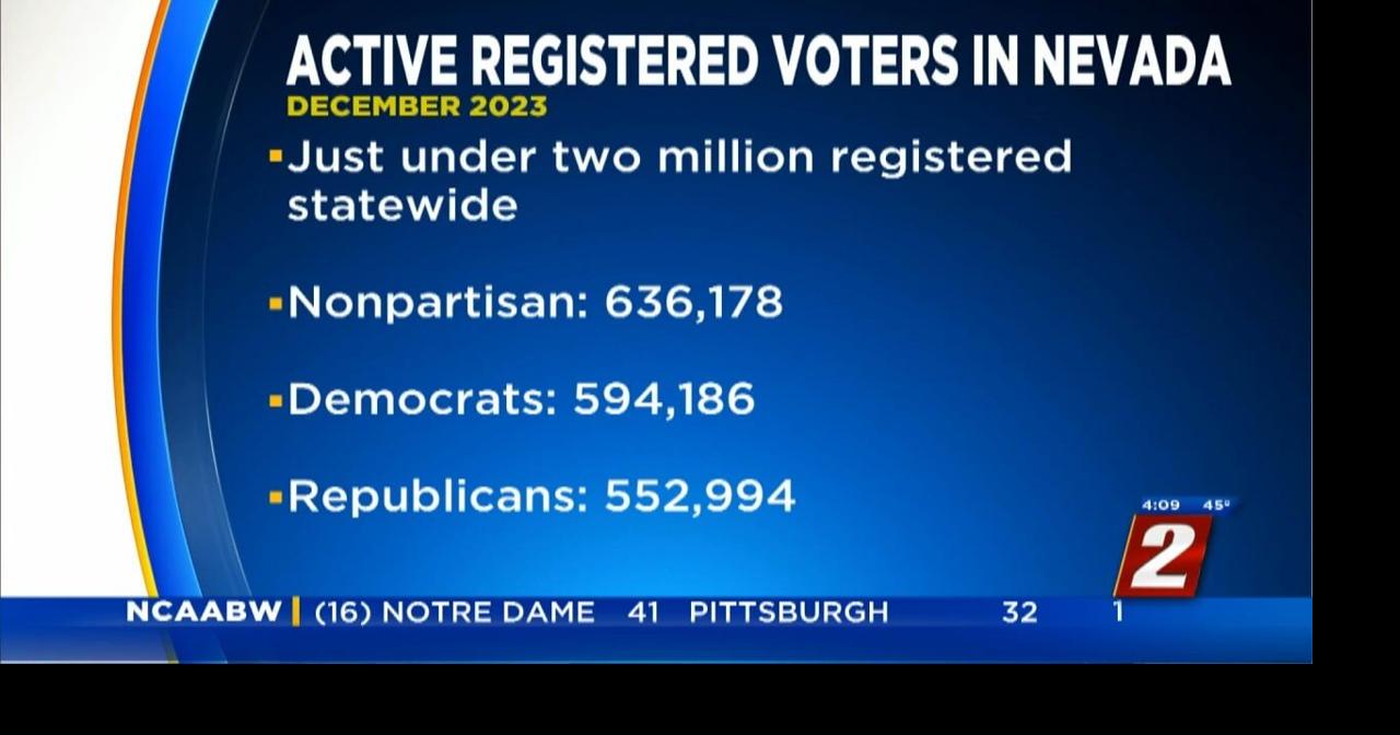 Nevada Voter Registration Up News