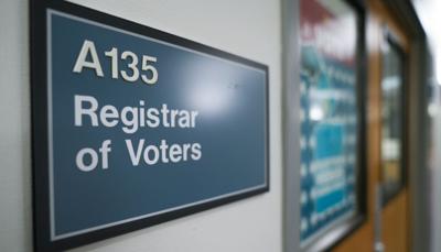 Washoe County Registrar of Voters sign