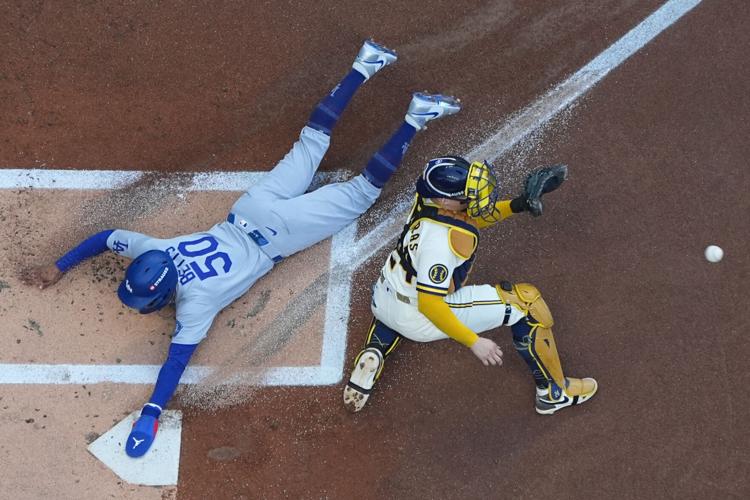 APTOPIX NLCS Dodgers Brewers Baseball