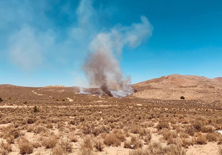 Fire Crews Attack Fire North of Sun Valley, Started by Target Shooters
