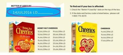General Mills Recalling 1.8 Million Cheerios Boxes on Allergy Risk