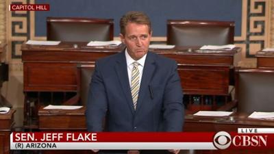 Senator Flake Speaks About Dangers of Calling Facts "Fake News"