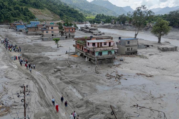 China Nepal Flash Floods