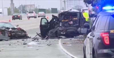 CHP Officer Hit by FedEx Truck