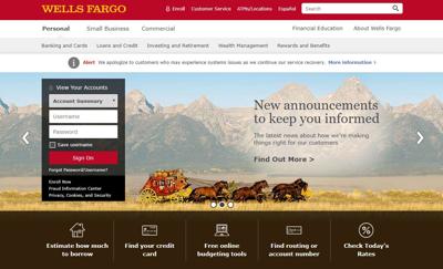 Problems With Wells Fargo Services Continue for Second Day