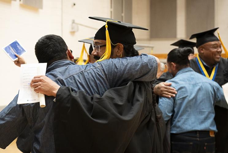 HEPP grads are congratulated following the a commencement ceremony on Tuesday.jpg