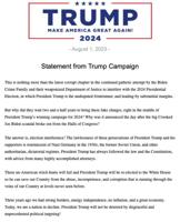 Former President Trump Indicted by Grand Jury on 2020 Election Interference