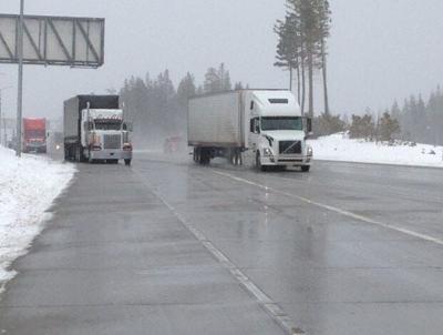 Spring Snow Affecting Drivers Over Mountain Passes