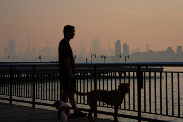 Climate Wildfires Smoke New York