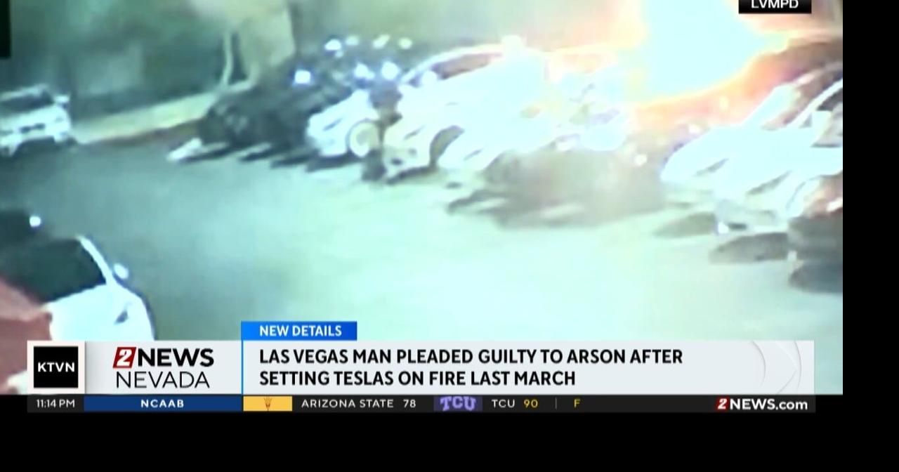 Nevada man pleads guilty to arson at Tesla Collision Center in Las ...