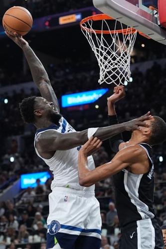 APTOPIX Timberwolves Spurs Basketball