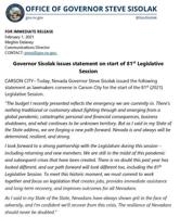 Tax Battles Expected to Dominate Nevada Legislature