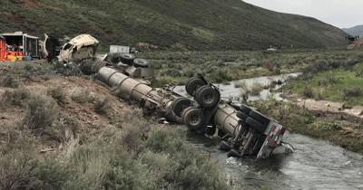 Eureka County Sheriff: Tanker Wreck Spills Acid in Maggie Creek
