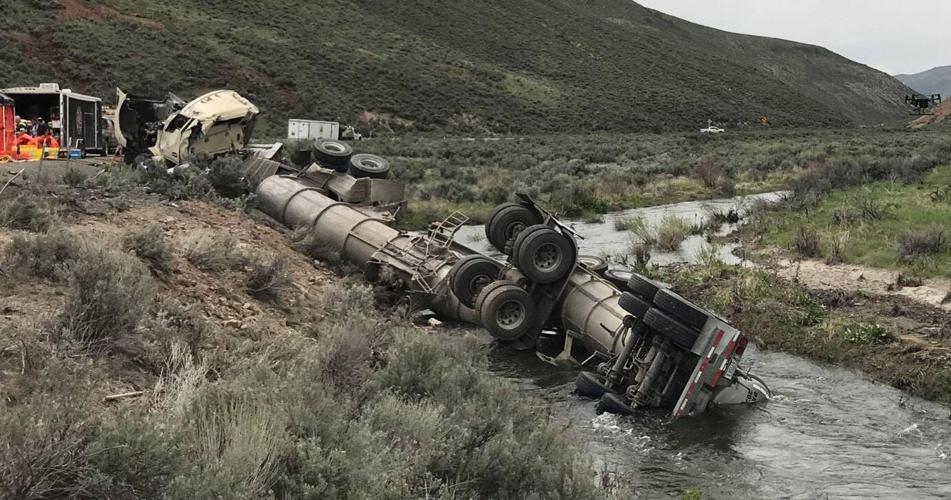 Eureka County Sheriff: Tanker Wreck Spills Acid in Maggie Creek
