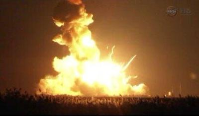 Commercial Supply Rocket Explodes at Liftoff
