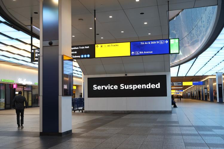 Photos show strike action as North America’s largest commuter rail system shuts down