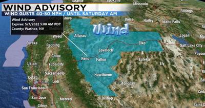 Wind advisory, May 5