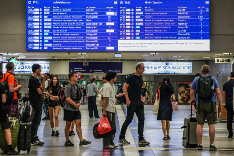Germany Trains Halted