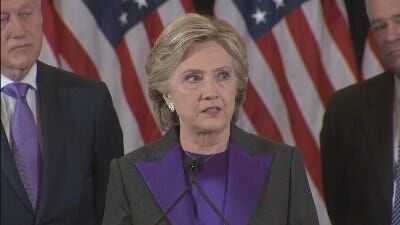 Hillary Clinton Delivers Concession Speech