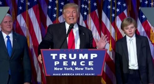 Donald Trump Elected President of the United States