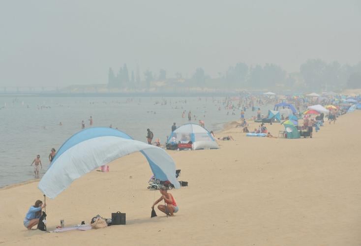 Michigan Climate Wildfires Smoke