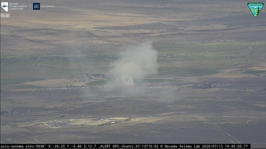 White smoke at recycling plant