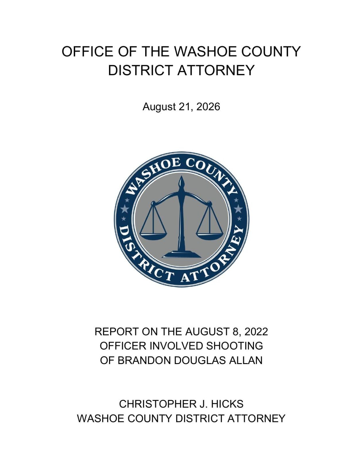 Washoe County District Attorney's Office