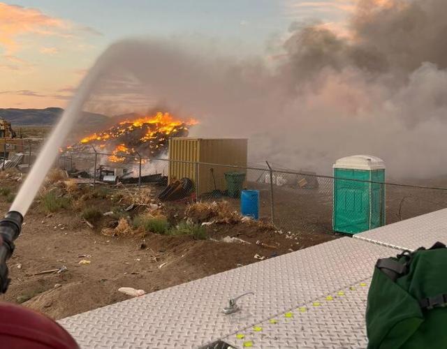 Wadsworth Transfer Station fire