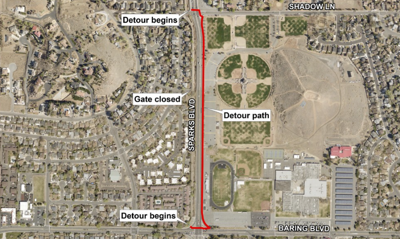 Sparks Boulevard Detour
