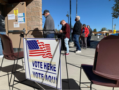Vote Here Sign