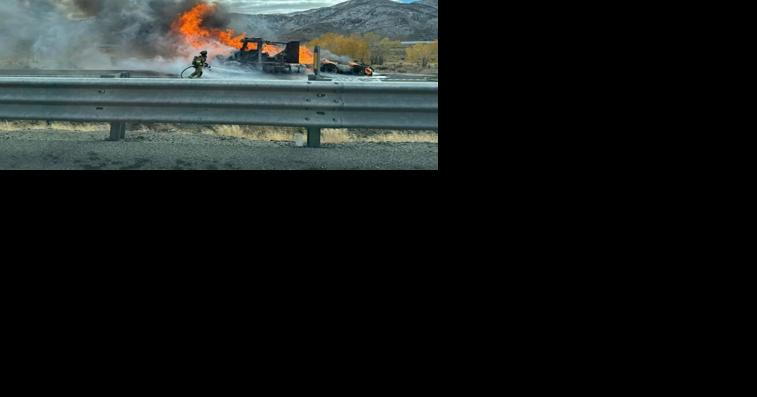 Semi-Truck Catches Fire on I-80 East of Sparks - Vimarsana News