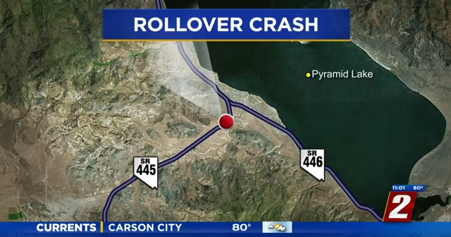 Two Adults, Three Children Injured in Rollover Crash on Pyramid Highway ...