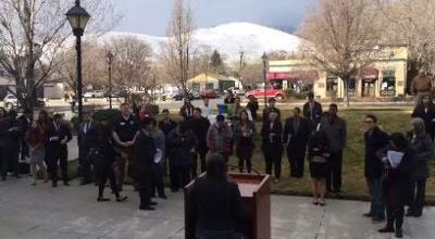 Education Rally Held at Legislative Building in Carson City