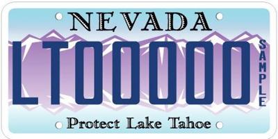 Lake Tahoe License Plate