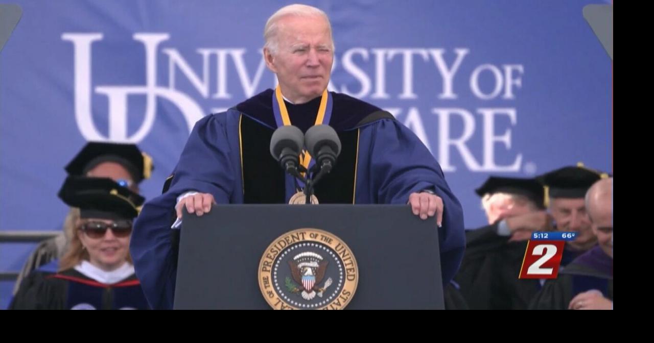 President Biden Delivers Commencement Speech At University Of Delaware ...