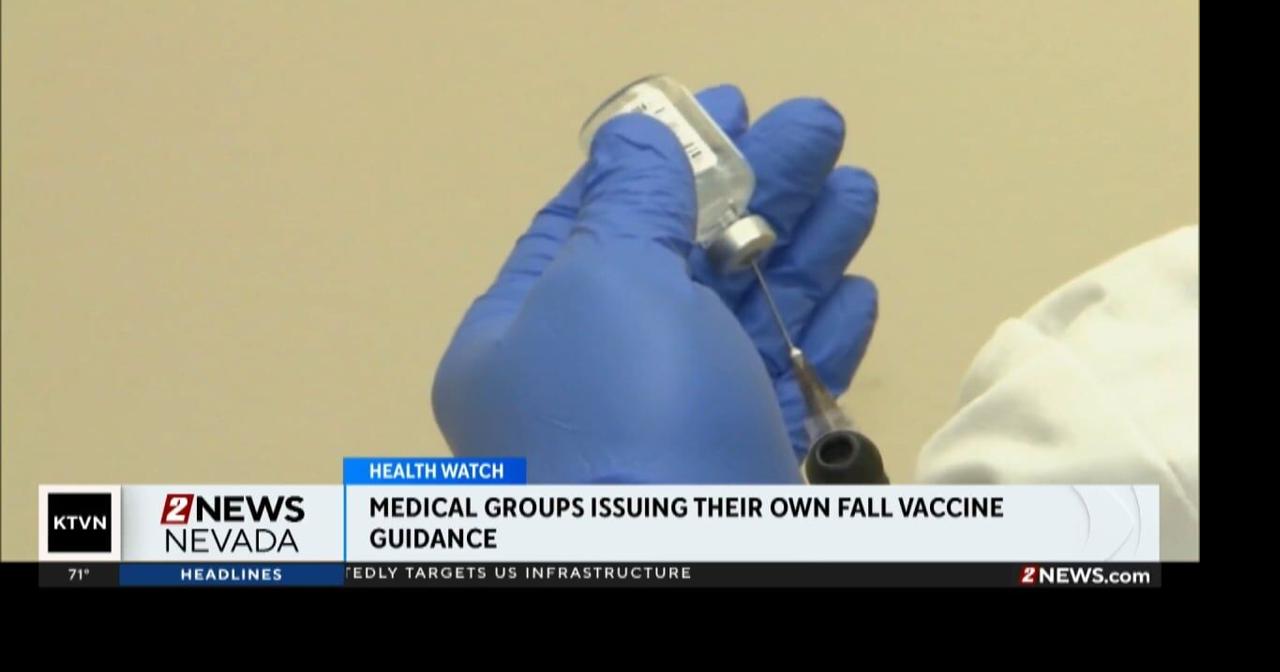Medical groups releasing their own vaccine guidance