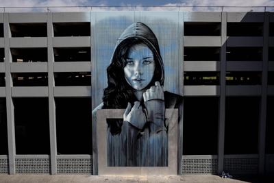 'Face of Reno' Mural Near Whitney Peak in Downtown Reno